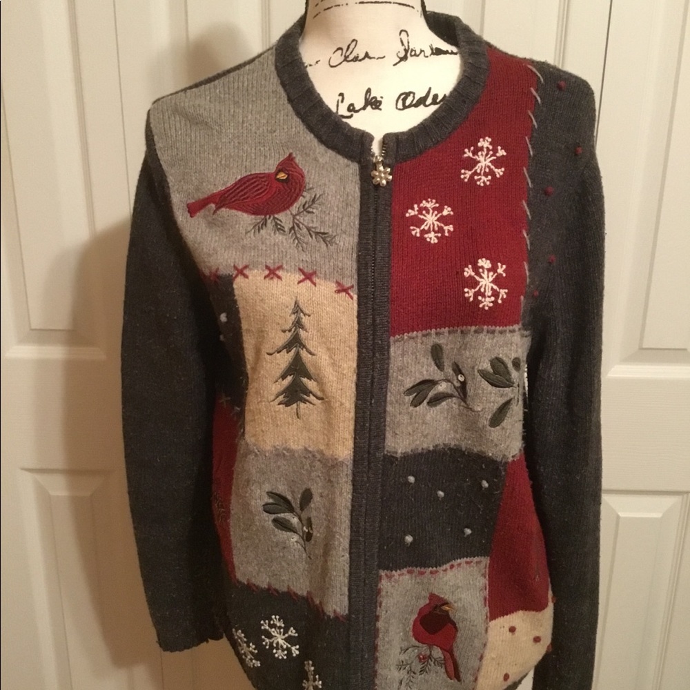 Croft & Barrow zippered sweater size M